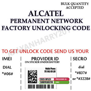 Unlock codes for alcatel